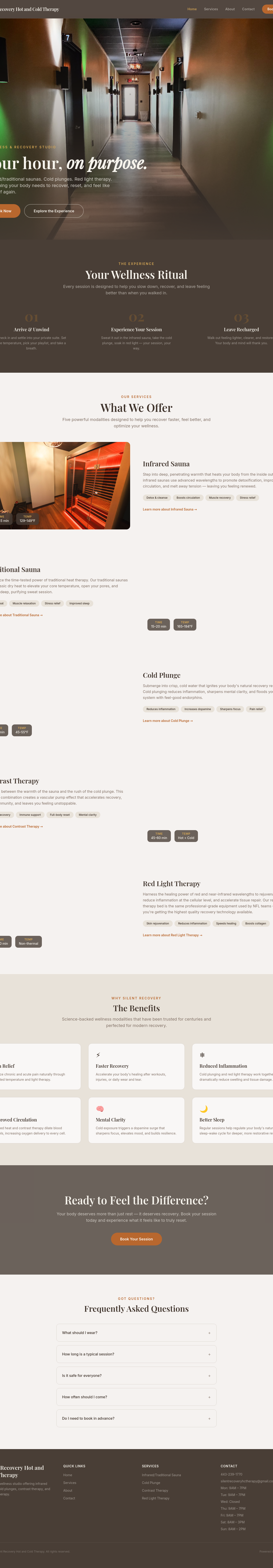Silent Recovery Hot and Cold Therapy — recovery studio in Stevensville, MD