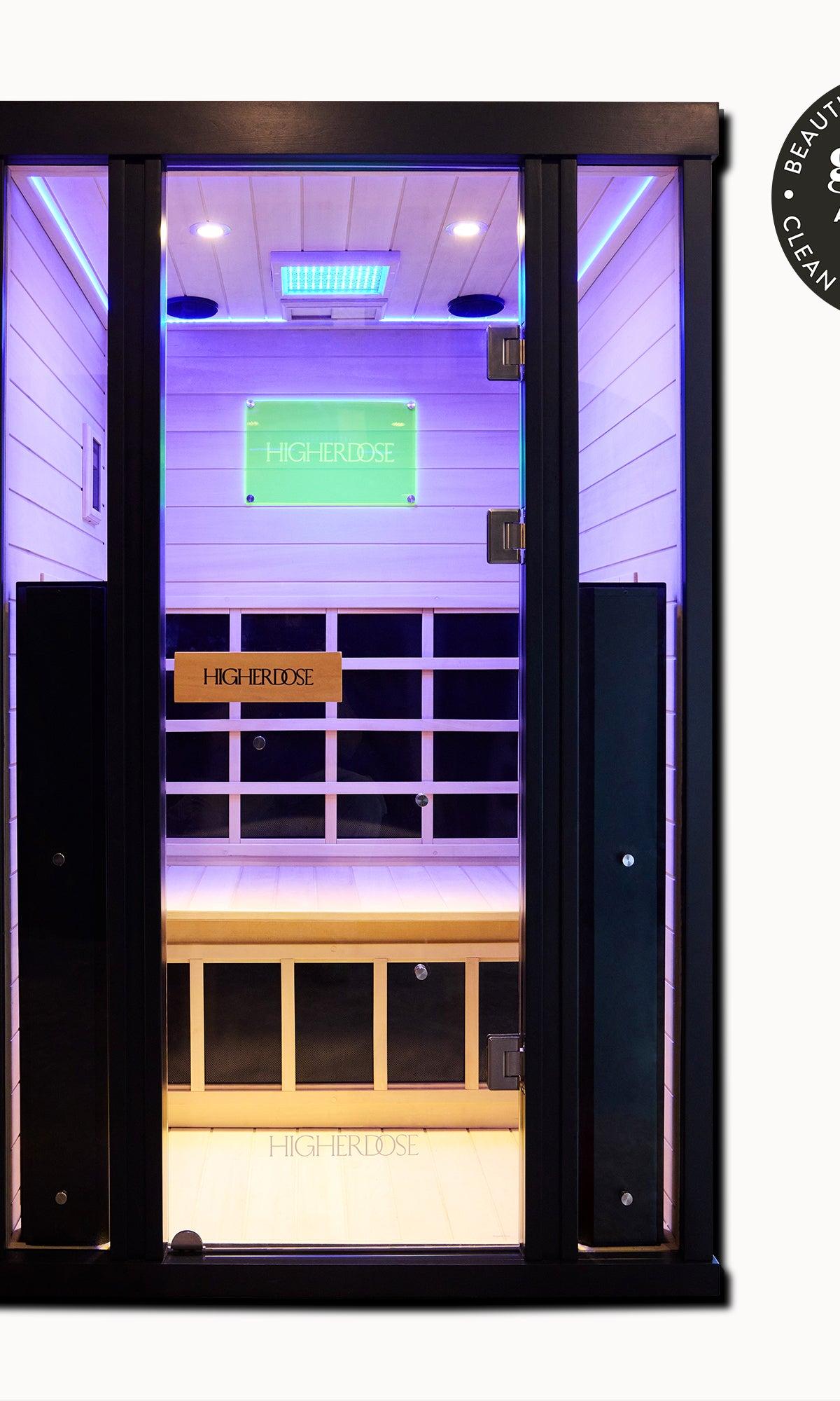 HigherDOSE Full Spectrum Infrared Sauna — product photo